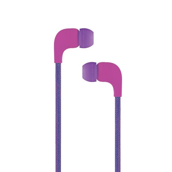 Lace Multimedia In-Ear Earphone With Microphone Cliptec Purple