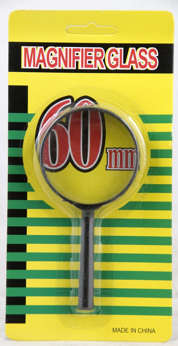 Magnifying Glass, 3X, 60Mm With Handle, 1 On Card