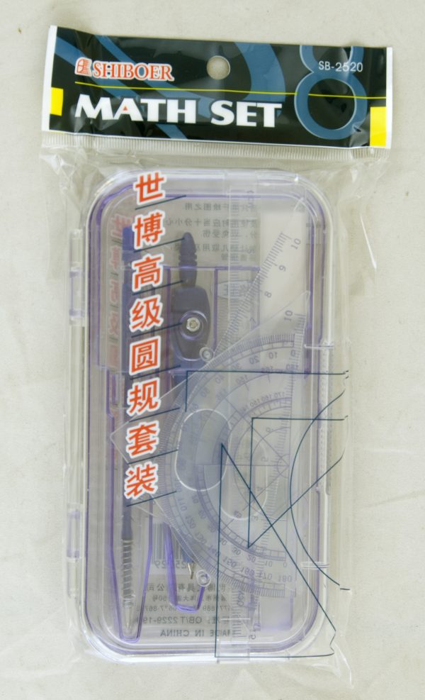 Math Set Full With Pen In Transparent Case