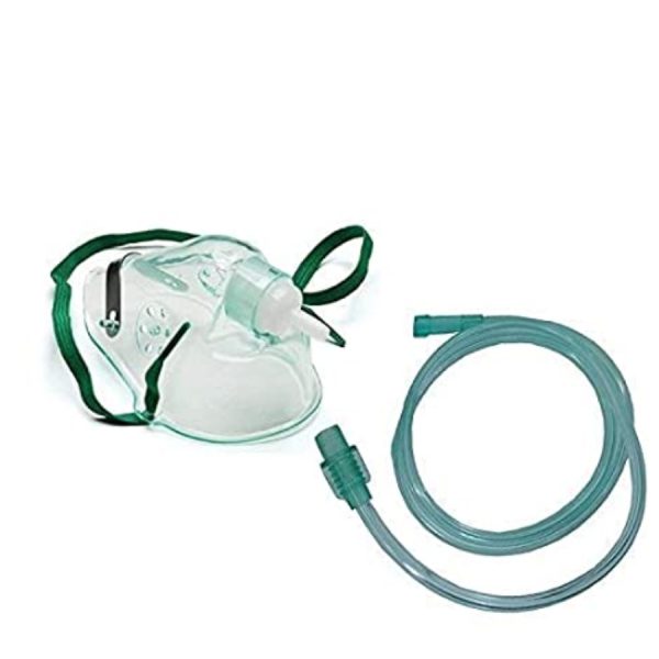 Oxygen Mask With Clip Over Nose Part For Comfortable Fitting - Kings
