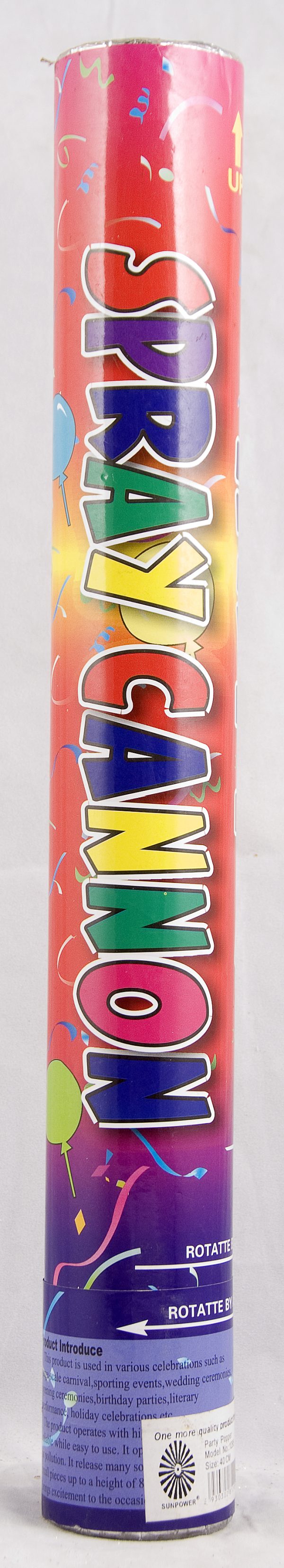 Party Popper 40Cm Confetti Spray Canon