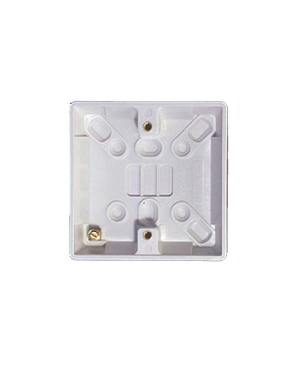 Slim 1G Plastic Pattress Box – Compact, Reliable Surface Mount Solution