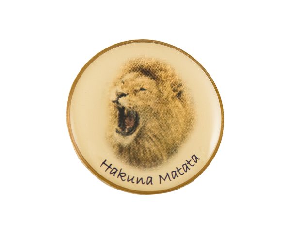 Pin, Metal, Lion Sunpower Pins Metal