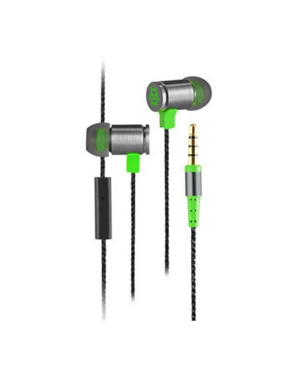 Fire-Bullet In-Ear Gaming Earphone With Microphone Cliptec Green