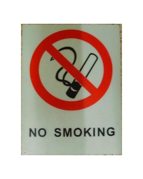 Safety Signs No Smoking Red /Black Color 40X30Cm