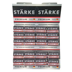 Starke Premium Shaving Blades - 20 Tucks Of 5 Blades In Hanging Card (Total 100 Blades)