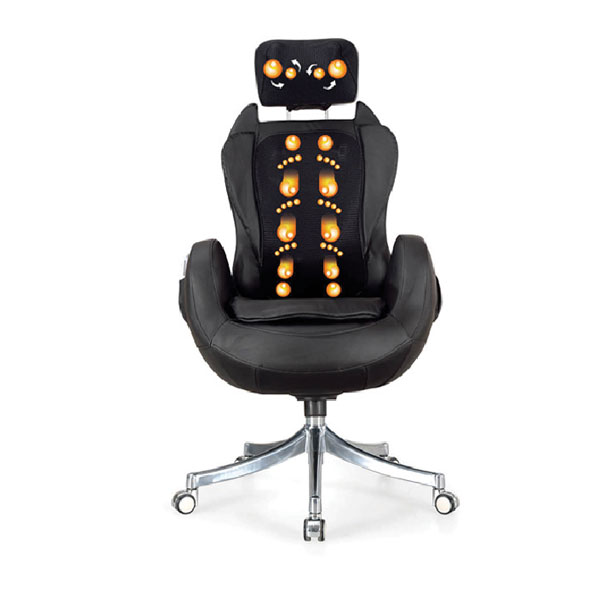 Black Leather Massage Chair, Durable, AM16502